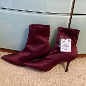 ZARA fabric ankle boots size 7